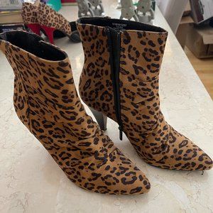 Super Sexy Leopard Boots Short Booties Size 10M